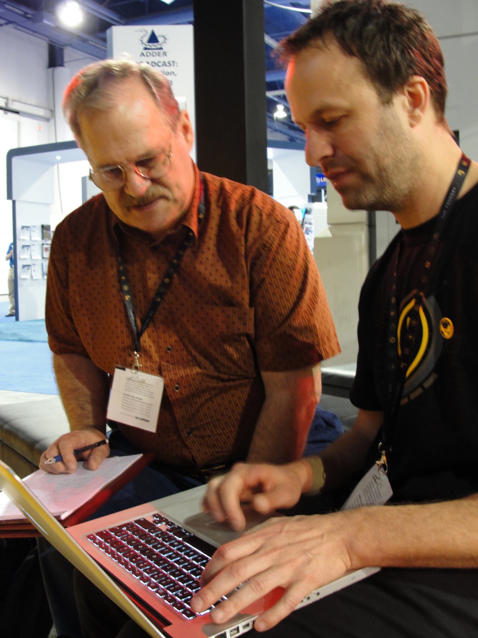 Steve at NAB 2012 with Jon Wadelton