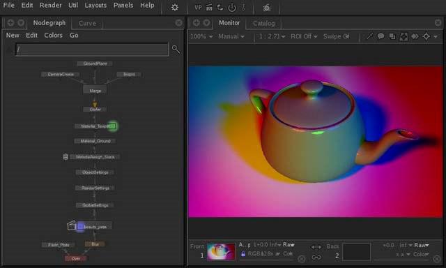 Katana 3D lighting software is integrated into Nuke